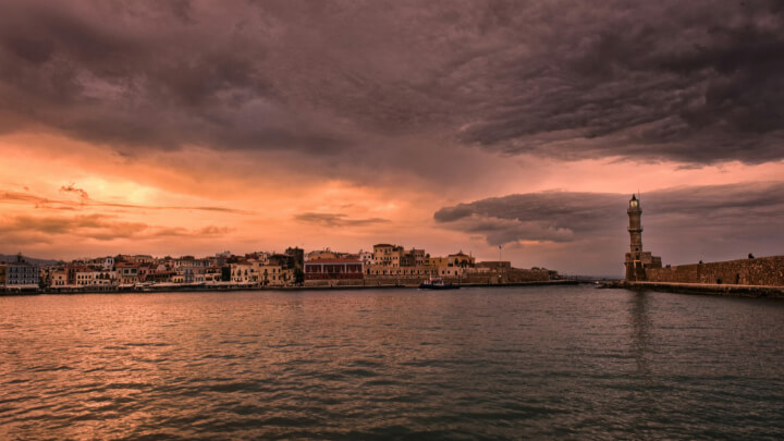 Venetian Harbor and Chania Old Town